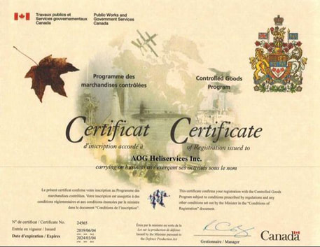 TRANSPORT CANADA  CERTIFICATE OF APPROVAL
